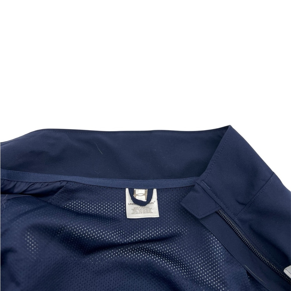 Under Armour Blue and White Performance Jacket with Color-Block Design - Picture 4 of 5
